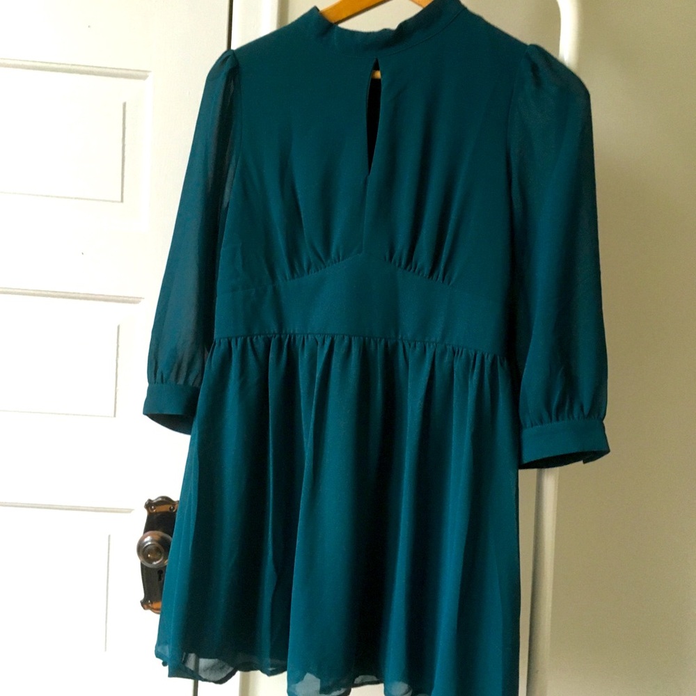 Teal dress size Large forever 21